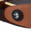 PU Leather Guitar Neck Strap Holder Button Headstock-brown 5