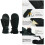 Windproof Waterproof Winter Ski Gloves With Zippered-L Black 3