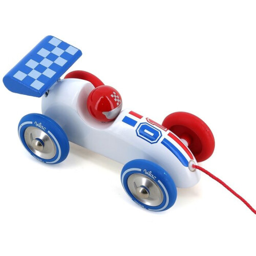 Pull Toy - VILAC - 2309W - White - Solid Wood - Made in France 1