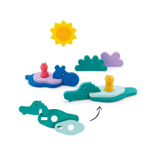 Quut - Puzzle da bagno - Nella giungla 1