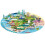 Coffret Puzzle - Sassi Junior - Voyage Découvre Explore - 210 pièces - 70x70 cm - 32 pages 2