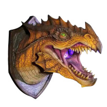 Decorațiune de perete cu dragon din spumă de latex 24x16x24cm