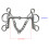 Mors de cheval à levier équestre, conception ergonomique-715 3