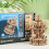 Gigamic Modello 3D Mobile in Legno - Gigamic - Carosello Piccolo modello - 88 pezzi - Da assemblare - Beige 6