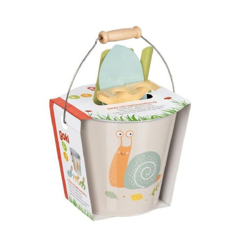 Goki - Eimer mit Gartenwerkzeugen Schnecke - GOLLNEST &amp; KIESEL 1