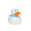 Wit badspeelgoed Eend - LANCO - Vanaf de geboorte - Natuurrubber - 8x10x9 cm 2