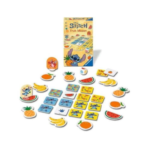 Ravensburger Jeu de mémoire - RAVENSBURGER - Stitch Fruit Mission - Réf. 24981 - Coopératif - 2-4 joueurs - 5+ ans 2