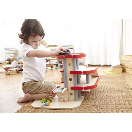 Plan Toys - Garage Parking en bois - TROUSSELIER 1