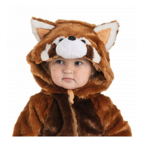 Panda Rood Kostuum 2-3 jaar - CHAKS - C464296 - Oranje - Polyester - Vanaf 2 jaar 2