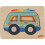 Wooden Puzzle - GOKI - Layered Puzzle Van - 5 Nesting Vehicles - Blue - Develops Dexterity 2