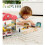 Treinbaan set - E3877 - Rood - Draagbare handgreep - 40 stukken 5