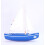 Maison Tirot - Boot Le Sloop bleu 21cm - TIROT 2