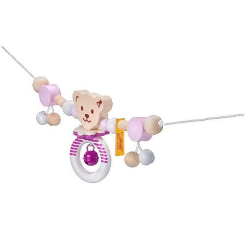 Mobile Selecta - 64304 - Steiff Corrente de Carrinho Rosa 63 cm 2