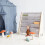 3 Sprouts - Children's Library Light Grey Terrazzo - ELEMENTS FOR KIDS 3