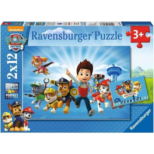 Ravensburger Puzzle Pat' Patrouille 2x12 pezzi - Ravensburger - Per bambini a partire da 3 anni 1