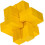 Quebra-cabeça 3D - FRIDOLIN - Feito de bambu - Amarelo - Para crianças e adultos 2