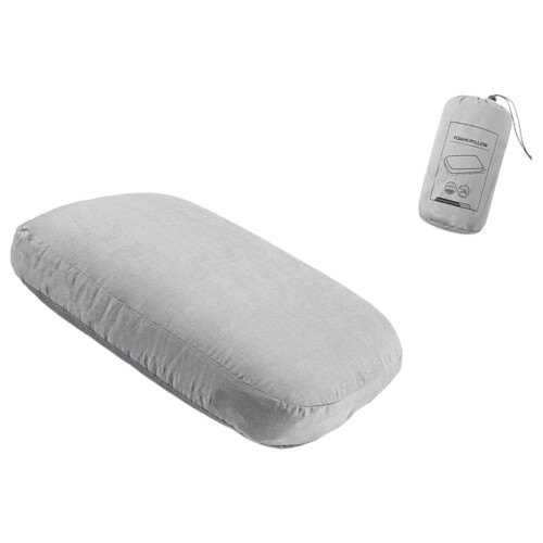 Camping Pillow Compressible To Minimal Size with Bag For-grey