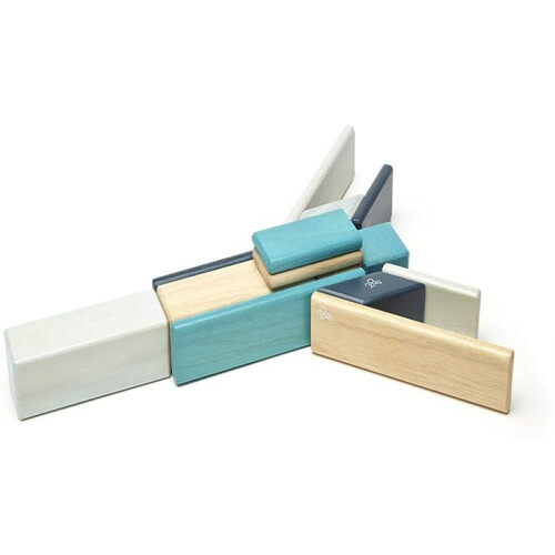 Tegu 14-teiliges magnetisches Holzblock-Set, Blau 2