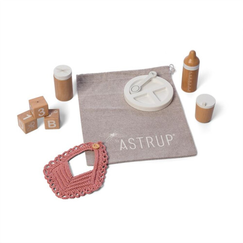 Set d'alimentation pour poupées - BYASTRUP - 9 pièces - Marron - Mixte - A partir de 3 ans 1