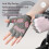 Leichte Halbfinger-Fahrradhandschuhe.-Rosa S 5