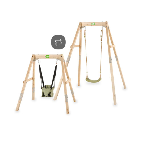 EXIT TOYS EXIT Silvi Wooden Swing That Grows with You