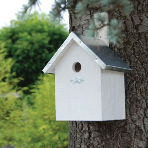 White nesting box for blue tit - Esschert Design 1