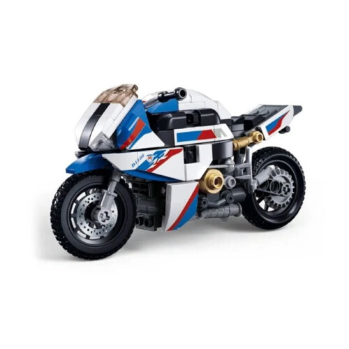 Briques de construction - SLUBAN - Moto de course - 242 pièces - Blanc - Dès 10 ans 1