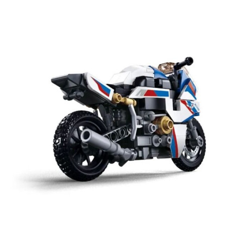 Briques de construction - SLUBAN - Moto de course - 242 pièces - Blanc - Dès 10 ans 2