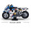 Briques de construction - SLUBAN - Moto de course - 242 pièces - Blanc - Dès 10 ans 4