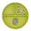 Sassi Junior | Sassi Junior | Prato compartimentado em silicone com ventosa Animais Verde - 18 x 18 cm DINO 2