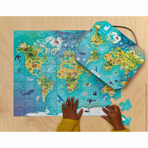 Janod World Puzzle 100 Pieces 2