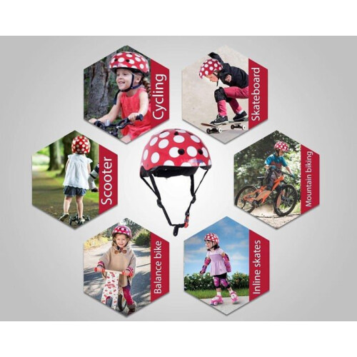 Caschi Helmets - Rosso Puntinato Medio 2