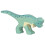 FIGUR - HOLZTIGER - PACHYCEPHALOSAURUS - Holz - Blau - Handbemalt 2
