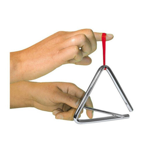 Triângulo GOKI com bastão de metal - 10cm 2