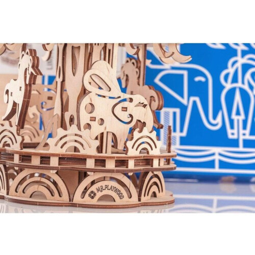 Gigamic Maquette Carrousel - GIGAMIC - Groot model - Berken multiplex - Vanaf 14 jaar - Unisex 2