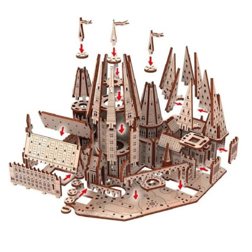 Puzzle 3D - Mr Playwood - Castello Wizard - Legno - 223 pezzi - 14 anni e oltre 1
