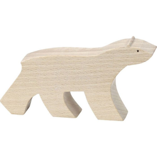 Figuriini - AC-DÉCO - Pompon - Beige - Puu - 8,5x5x2 cm 1