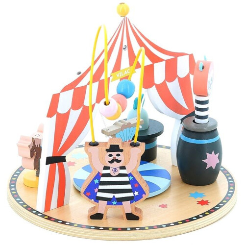 Cube d'éveil - VILAC - Jouet d'éveil Circus - Bois - 12 mois - Mixte 1