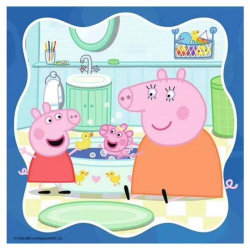 Ravensburger Palapeli 3x49 palasta Peppa Pig -perhe ensin 2