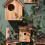 Vogelhaus mit Rinde für Kohlmeisen 2