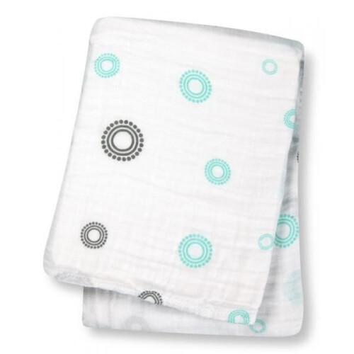 Lulujo - Lunga mussola - Cerchi blu/grigio - ELEMENTI PER BAMBINI 2