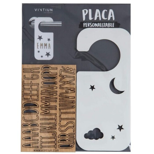 Door Hook - Vintiun - Customizable - Night Pattern - White 2