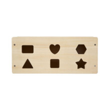 Brinquedo educativo - SMALL FOOT COMPANY - Jogo de classificação Montessori - Madeira FSC - 6 blocos coloridos - 3 gavetas