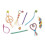Janod Scoubidous pace e amore - 50 fils - JANOD - Kit gioielli - Arancione - Da 7 anni 2