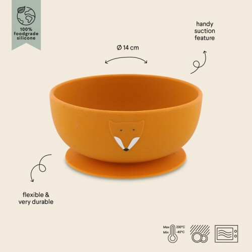 Trixie Trixie - Tigela de silicone com ventosa Mr Fox 1