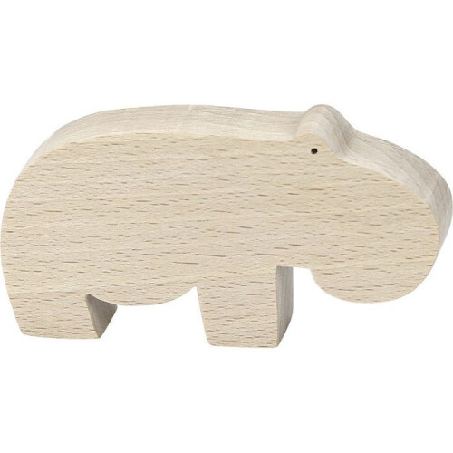 Figurina - AC-DÉCO - Pompon - Legno - Beige - 9 x 5 x 2 cm 1