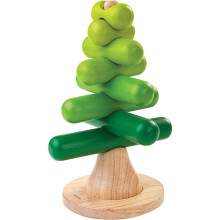 Stapelen Boom - PLAN TOYS - Unisex - Vanaf 24 maanden - Afmetingen 12,5 x 11,3 x 23 cm