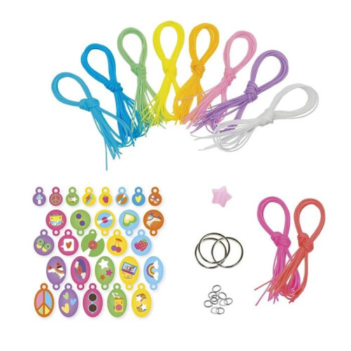 Janod Scoubidous pace e amore - 50 fils - JANOD - Kit gioielli - Arancione - Da 7 anni 2
