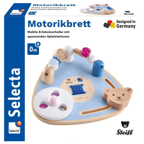Placa de motricidade - Selecta - Urso Steiff - Madeira - 12 meses - Ecológico 2