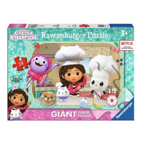 Ravensburger Puzzle Géant 24 pièces : Gabby's dollhouse : La cuisine de Gabby 1